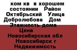 1ком.кв. в хорошем состоянии › Район ­ Октябрьский › Улица ­ Добролюбова › Дом ­ 69 › Этажность дома ­ 9 › Цена ­ 12 500 - Новосибирская обл., Новосибирск г. Недвижимость » Квартиры аренда   